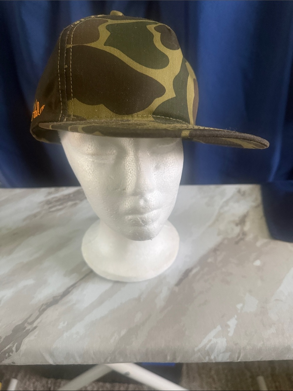 Halo Men's Camo Snapback Hat - Olive & Dark Green